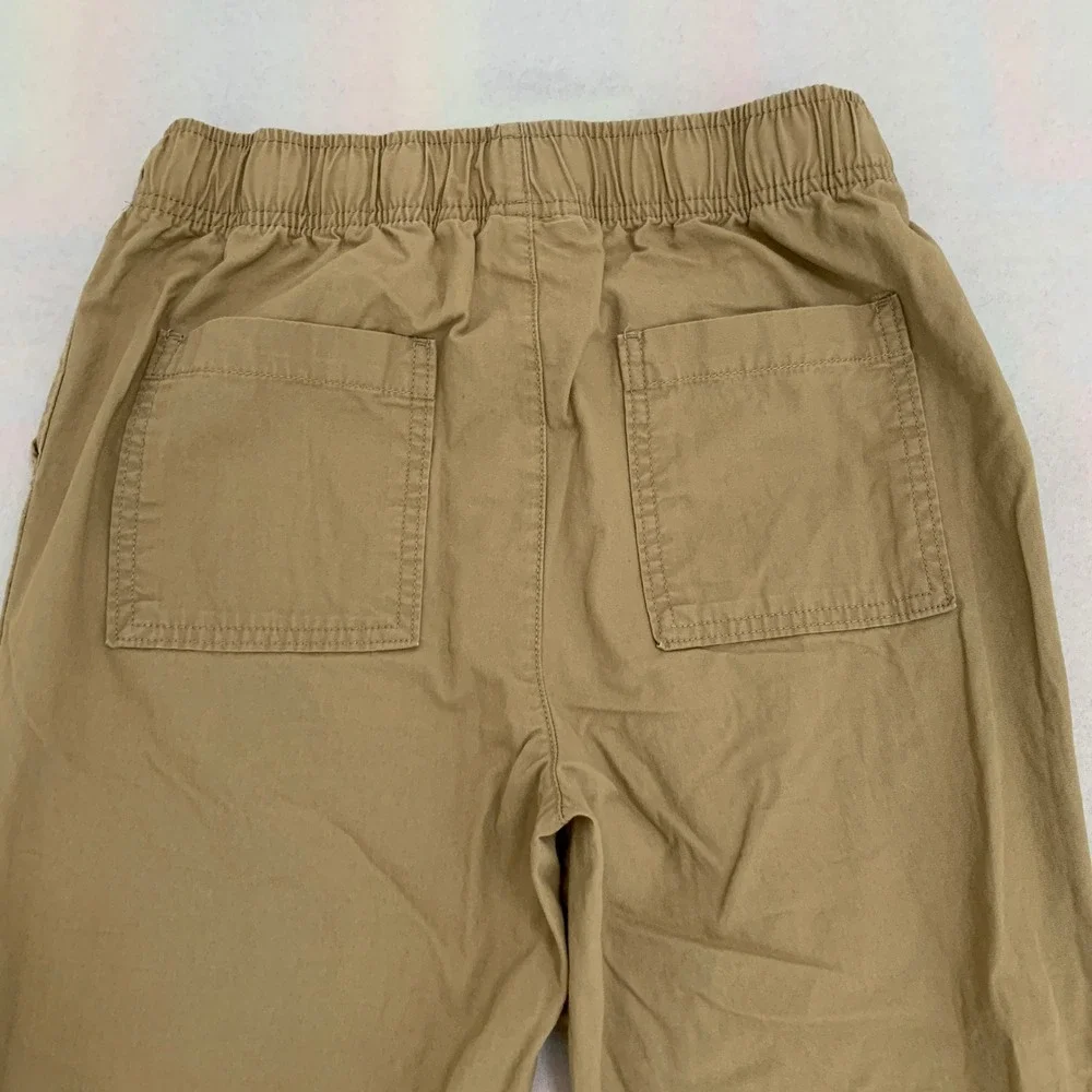 The Children's Place Jogger Pants BIG BOY Size 14 Khaki Tan Pull On Adjustable